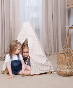 Play Tent Cover with Mat for Climbing Triangle Ladder